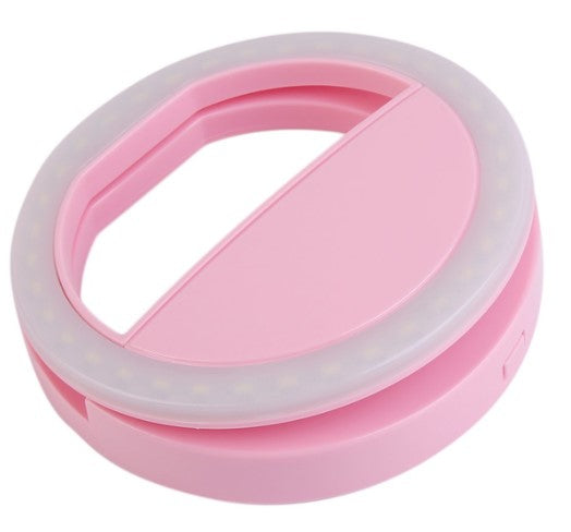 Portable LED Selfie Ring Light with Makeup Mirror