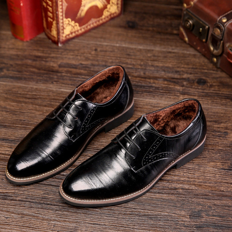 Men's leather shoes fashion tide shoes pointed single shoes business men's shoes large size shoes 45 46 47 48 yards