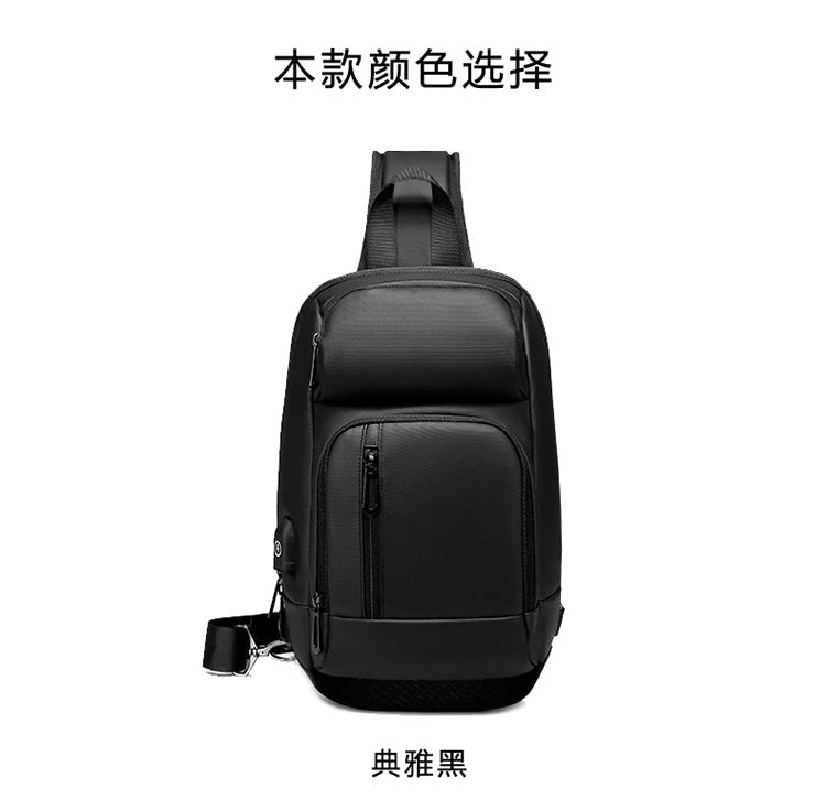Models outdoor leisure shoulder bag travel Messenger bag custom boutique fashion men's chest bag