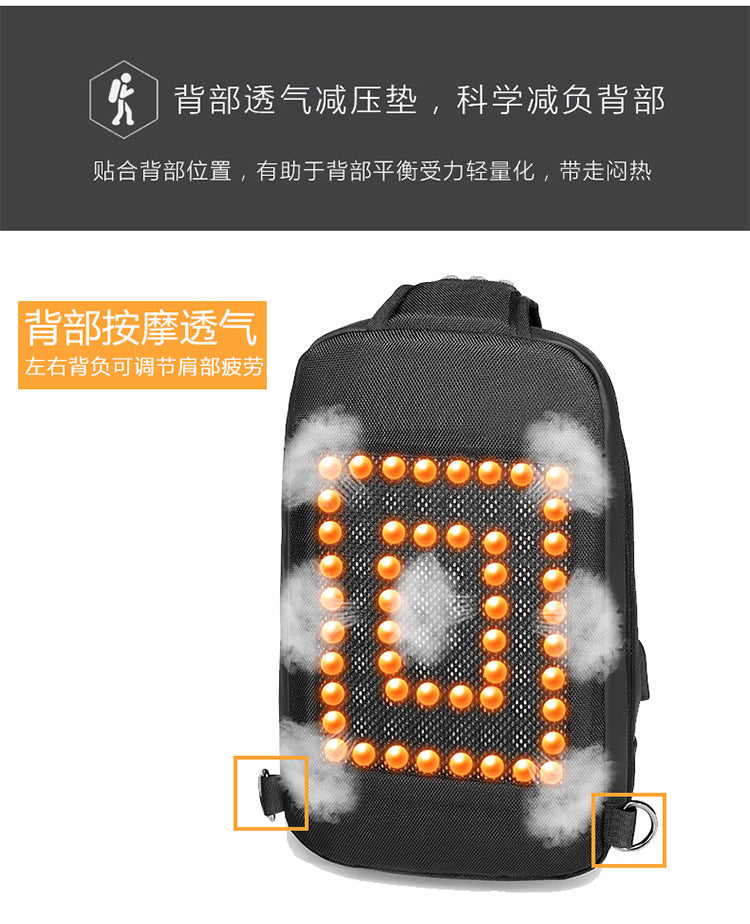 Models outdoor leisure shoulder bag travel Messenger bag custom boutique fashion men's chest bag