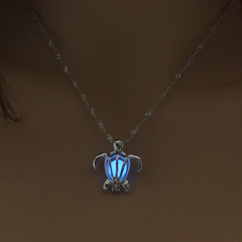 Luminous accessories featuring trendy, versatile hollow necklaces