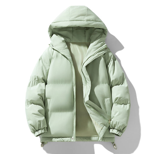 NASA Stand Collar Couple Cotton Down Jacket – Winter Warm Casual Puffer for Men & Women