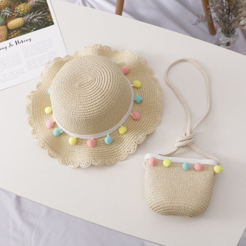 Children's Summer Straw Sun Hat