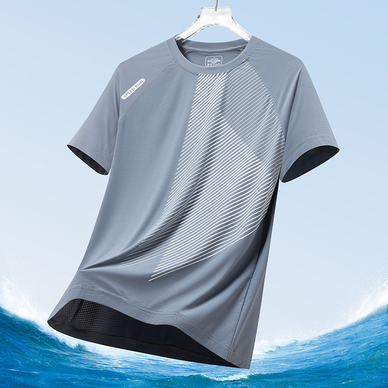 Men's Summer Ice Silk Mesh T-Shirt