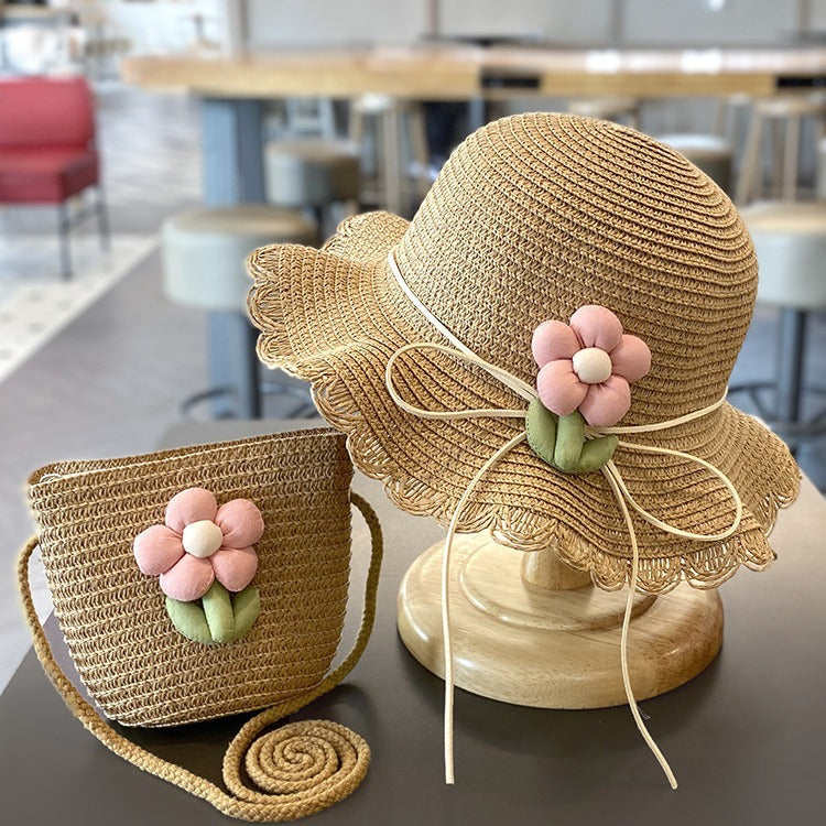 Children's Summer Straw Sun Hat