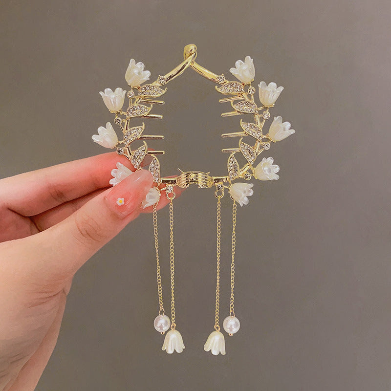 Girls' Tassel Ponytail Hair Clip