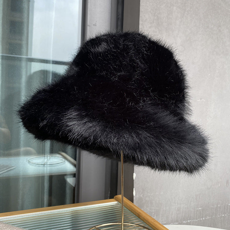 Women's Faux Fur Winter Bucket Hat