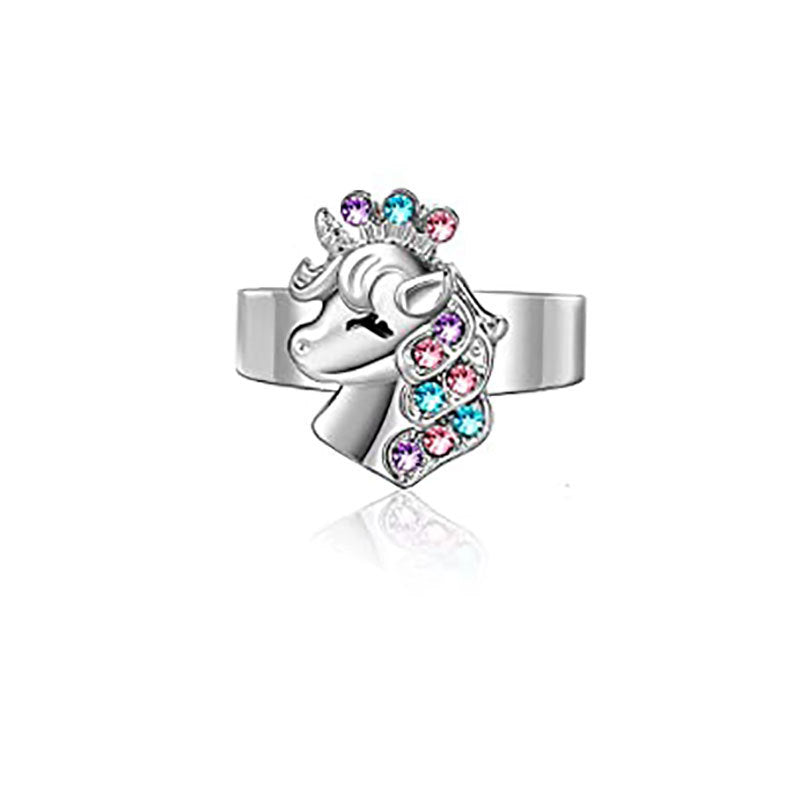 Unicorn necklace & earrings set for kids