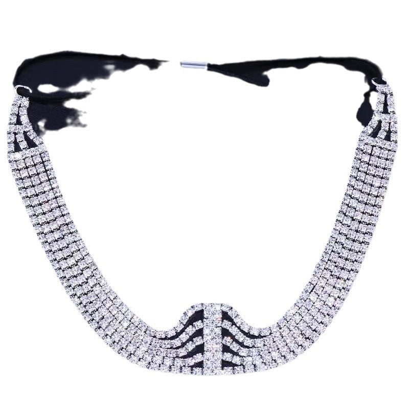 Multi-layer full diamond elastic headband