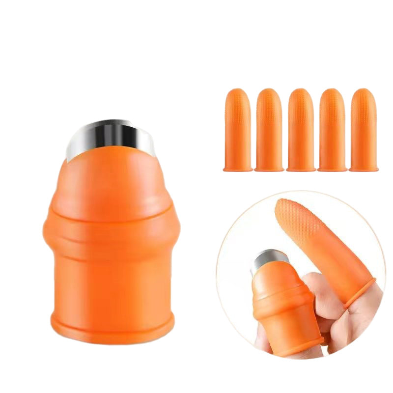 Silicone thumb knife