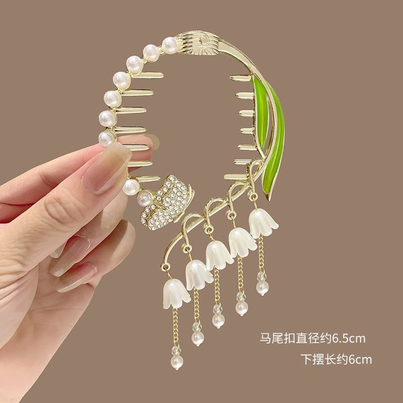 Girls' Tassel Ponytail Hair Clip