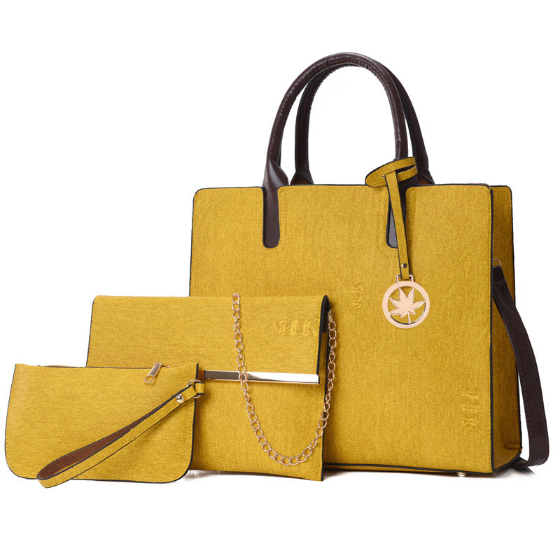 š Large Capacity Womenās MultiāPiece Shoulder Bag