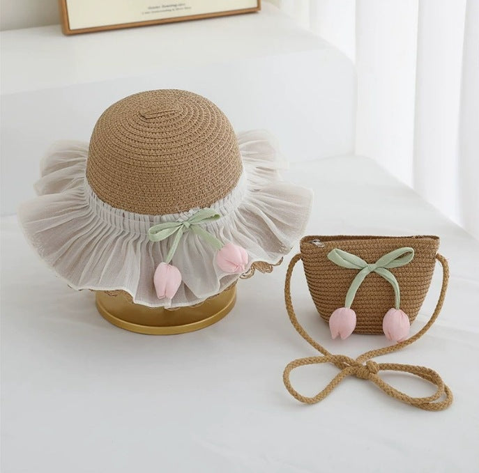 Children's Summer Straw Sun Hat