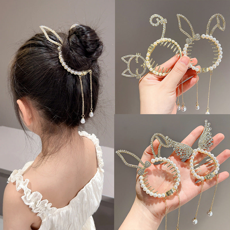 Girls' Tassel Ponytail Hair Clip