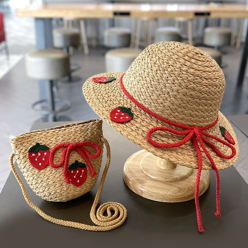Children's Summer Straw Sun Hat