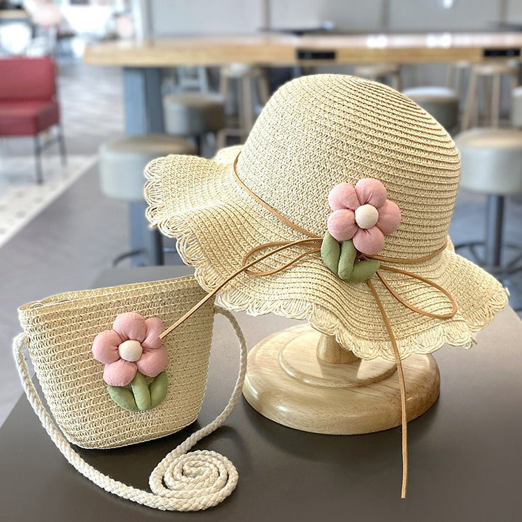 Children's Summer Straw Sun Hat