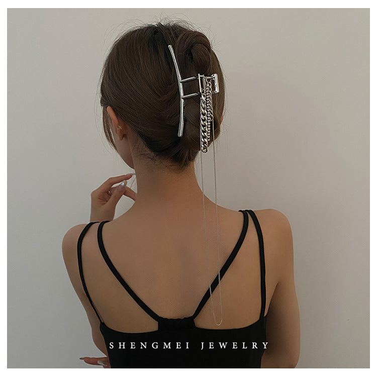Diamond Tassel Hair Clip