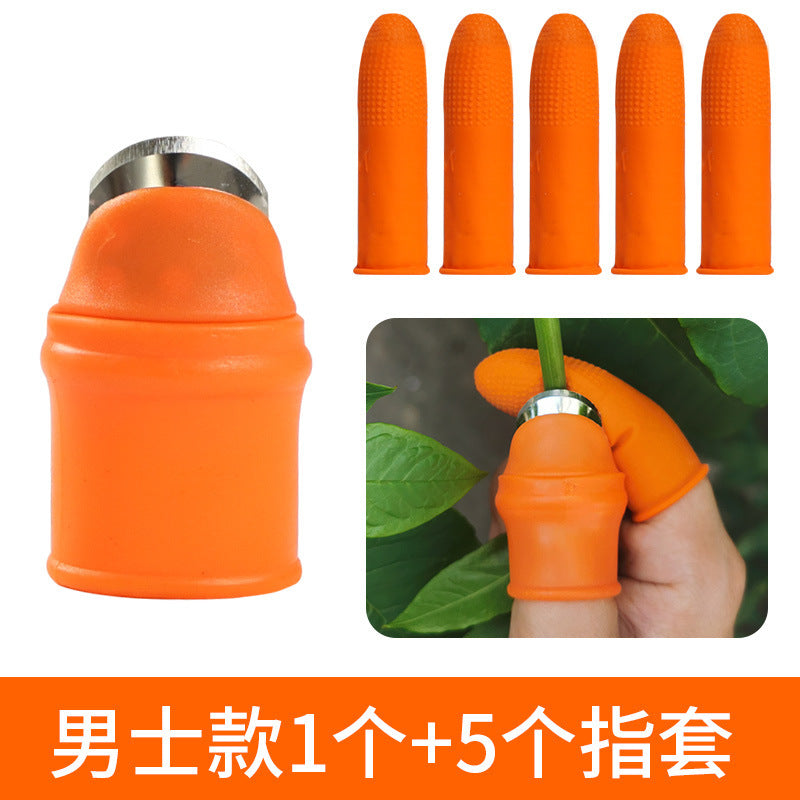 Silicone thumb knife
