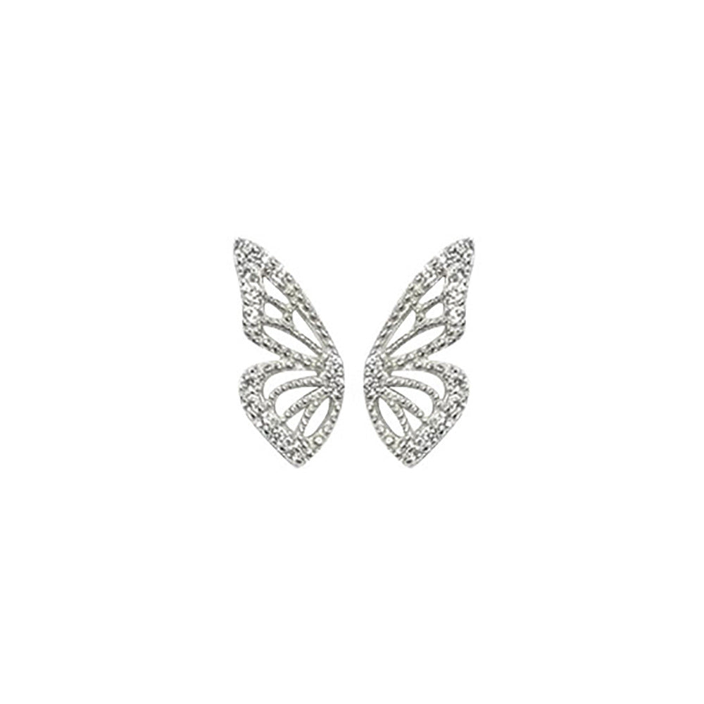Diamond Butterfly Earrings