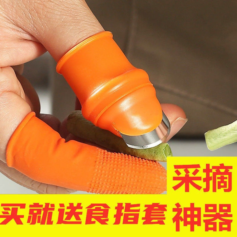 Silicone thumb knife