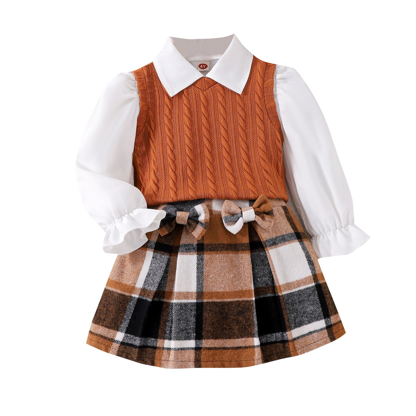 College-Style Girls’ 3-Piece Outfit
