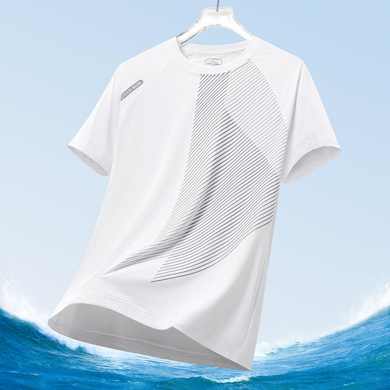 Men's Summer Ice Silk Mesh T-Shirt