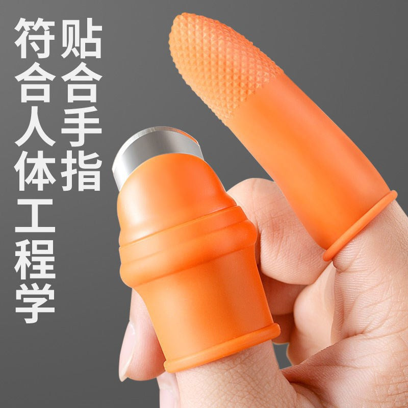 Silicone thumb knife