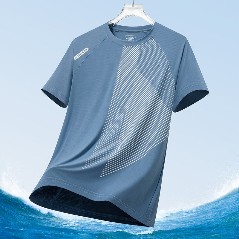 Men's Summer Ice Silk Mesh T-Shirt