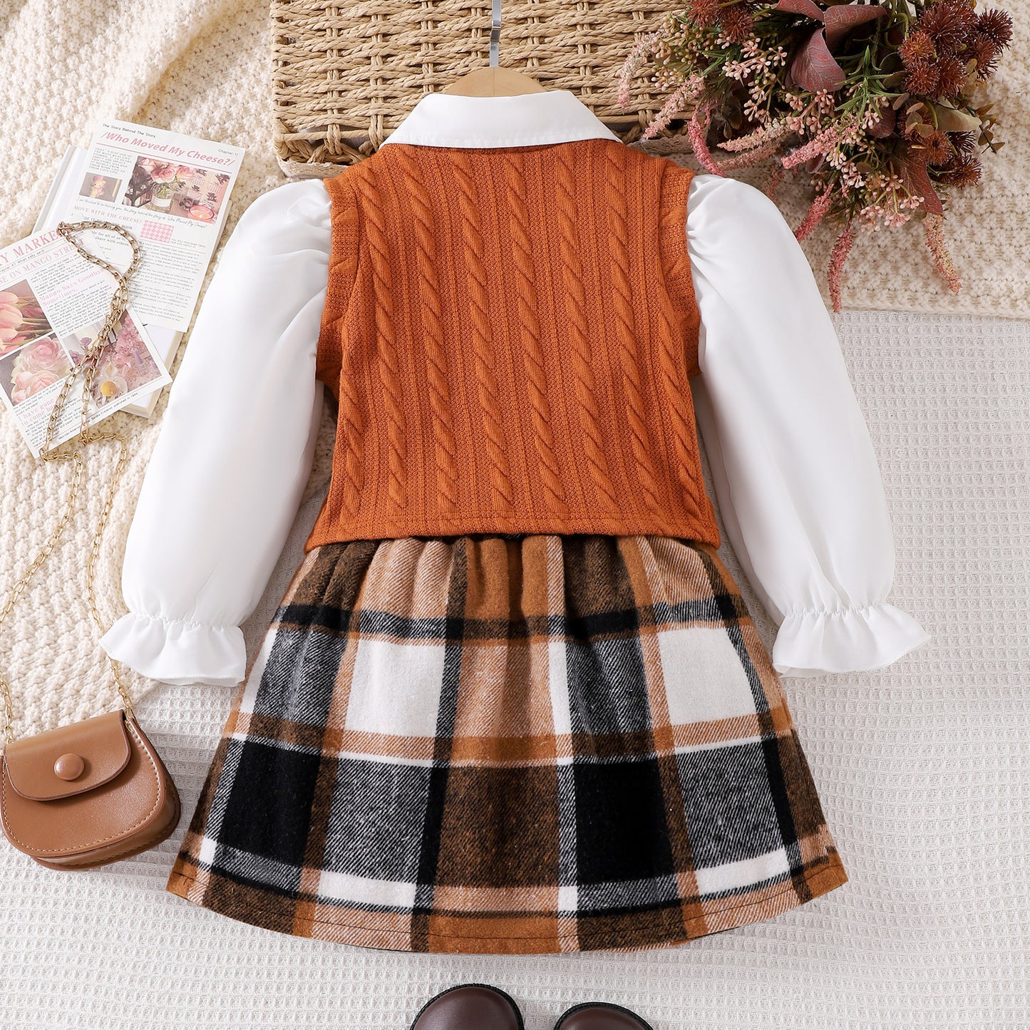 College-Style Girls’ 3-Piece Outfit