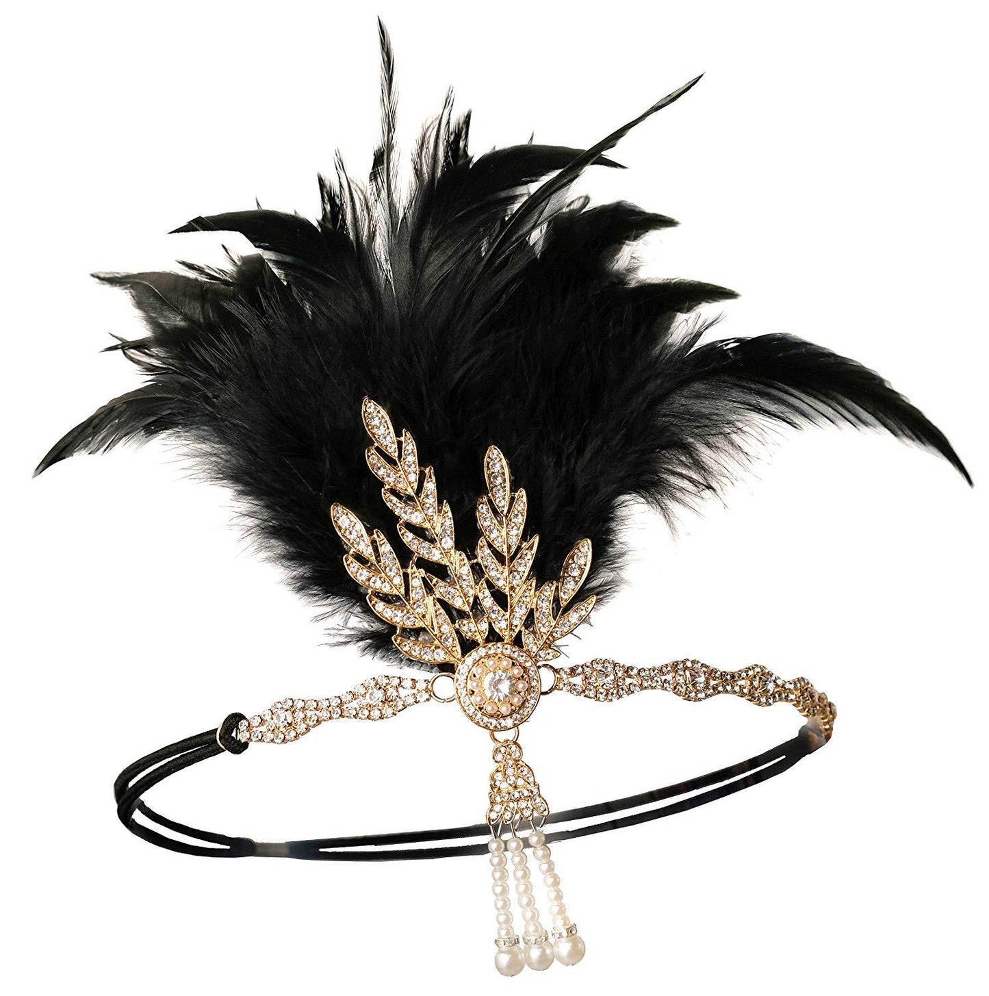Feather Headband – Bold, vintage-style accessory