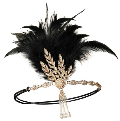 Feather Headband – Bold, vintage-style accessory