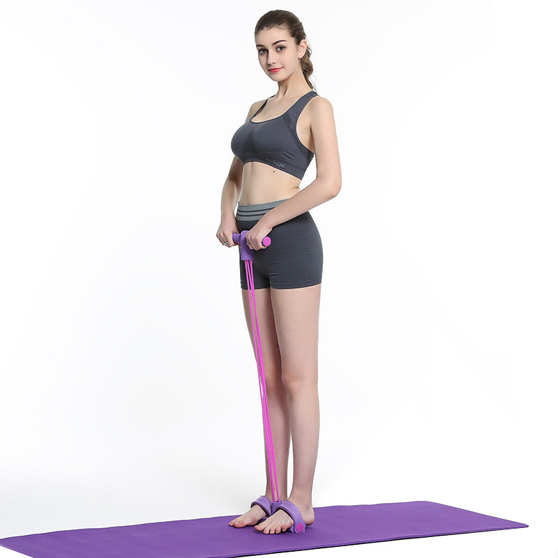 4 Resistanc Elastic Pull Ropes Exerciser Rower Belly Resistance Band Home Gym Sport Training Elastic Bands For Fitness Equipment