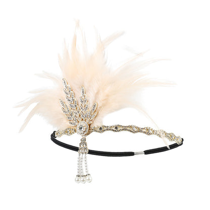 Feather Headband – Bold, vintage-style accessory