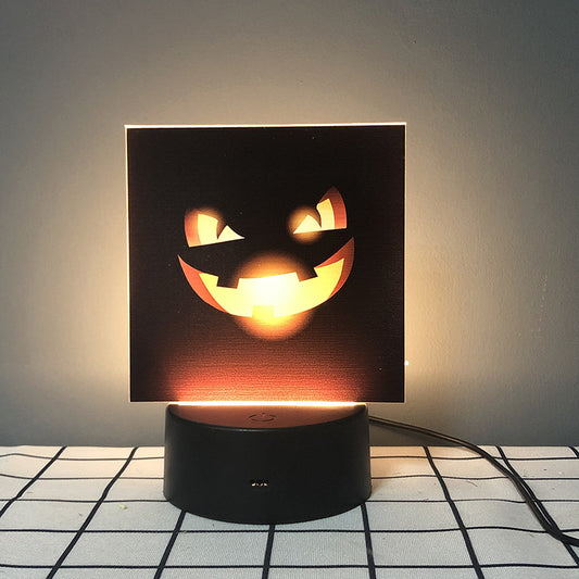 Halloween Pumpkin & Bat Night Light