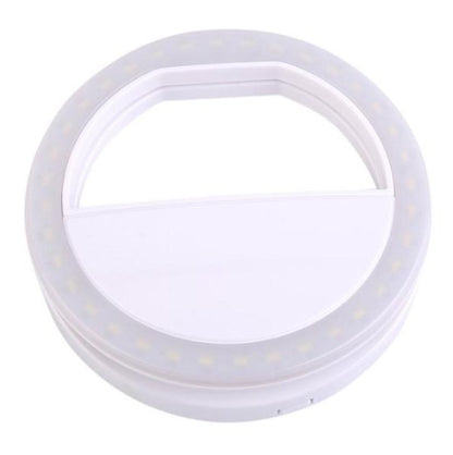 Portable LED Selfie Ring Light with Makeup Mirror
