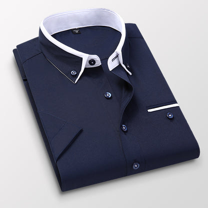 👔Men's Summer Square Collar Short Sleeve Shirt☀️