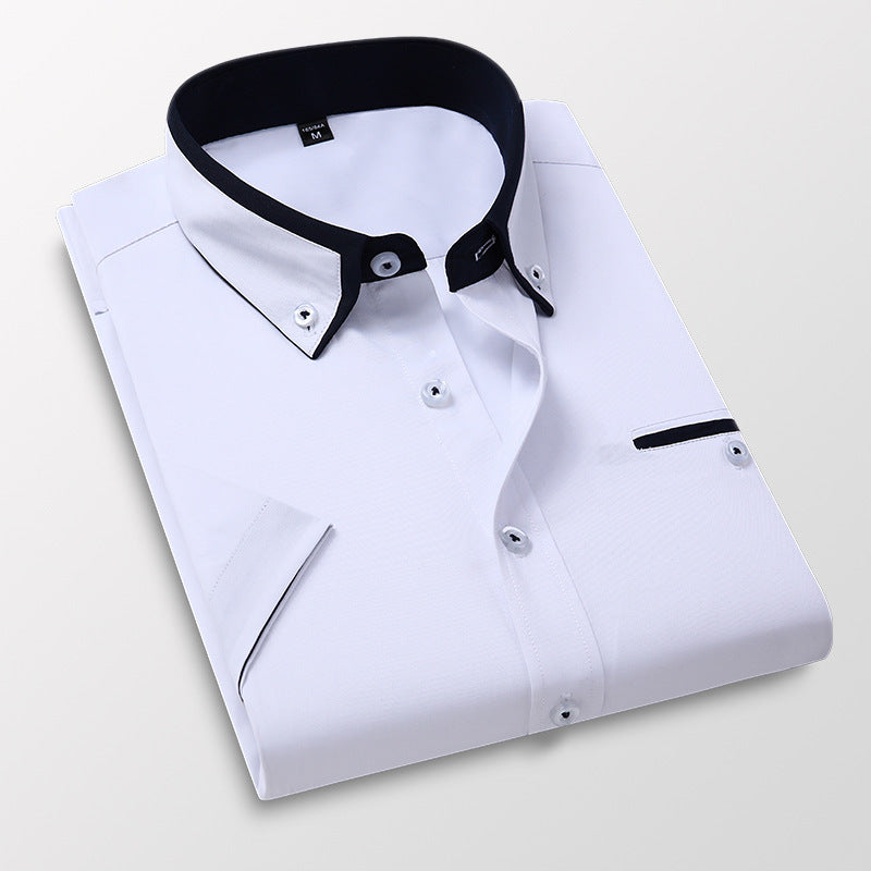 👔Men's Summer Square Collar Short Sleeve Shirt☀️