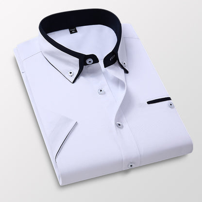 👔Men's Summer Square Collar Short Sleeve Shirt☀️