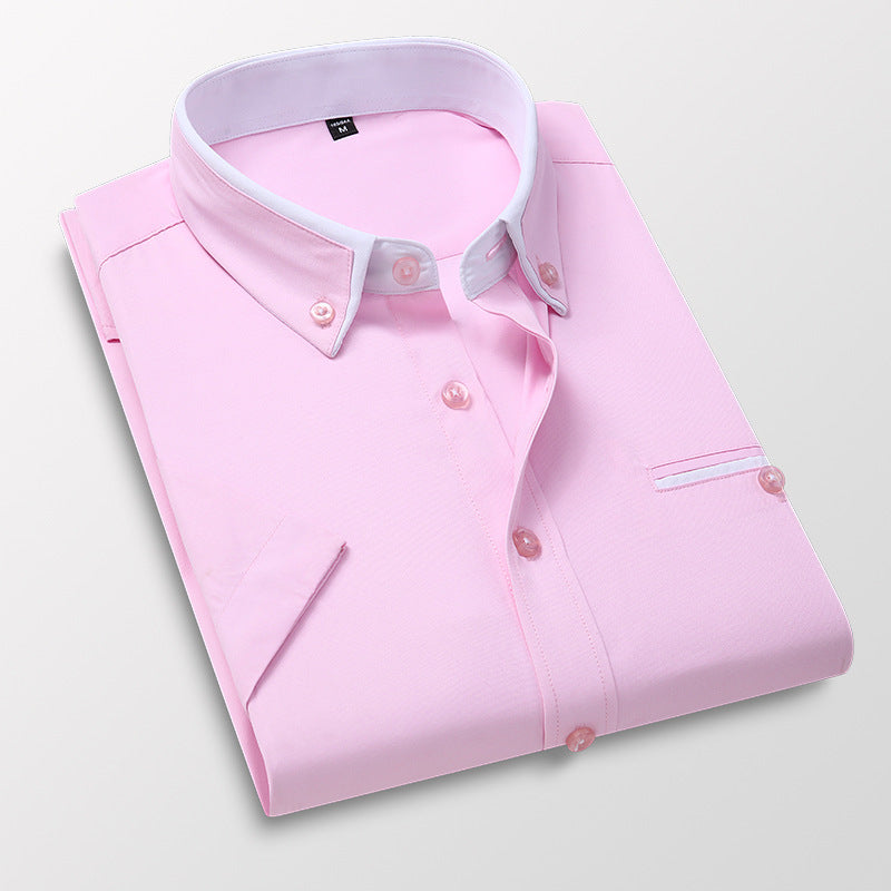 👔Men's Summer Square Collar Short Sleeve Shirt☀️