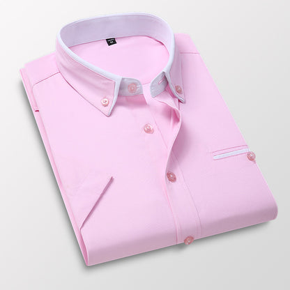 👔Men's Summer Square Collar Short Sleeve Shirt☀️