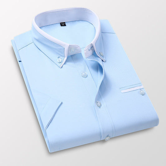 👔Men's Summer Square Collar Short Sleeve Shirt☀️