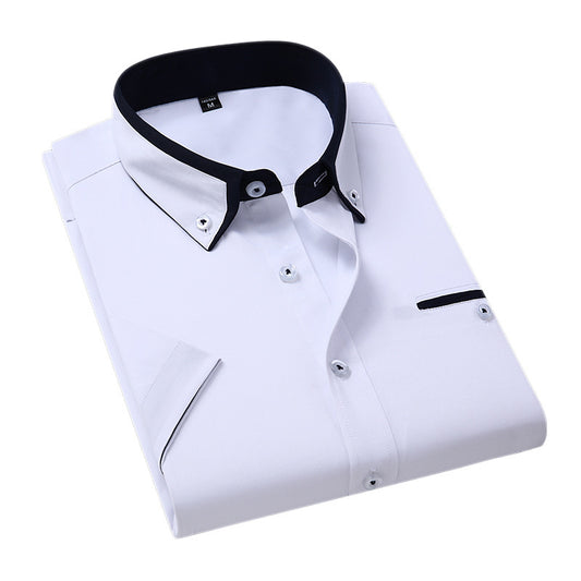 👔Men's Summer Square Collar Short Sleeve Shirt☀️