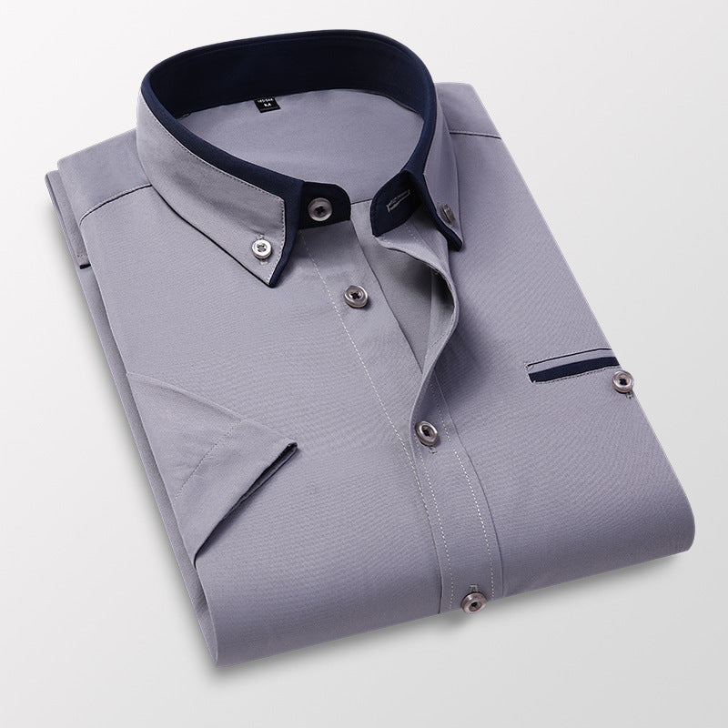 👔Men's Summer Square Collar Short Sleeve Shirt☀️