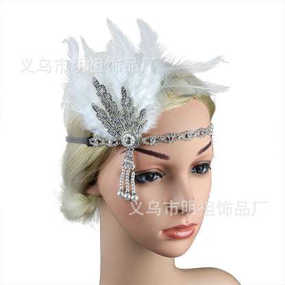 Feather Headband – Bold, vintage-style accessory