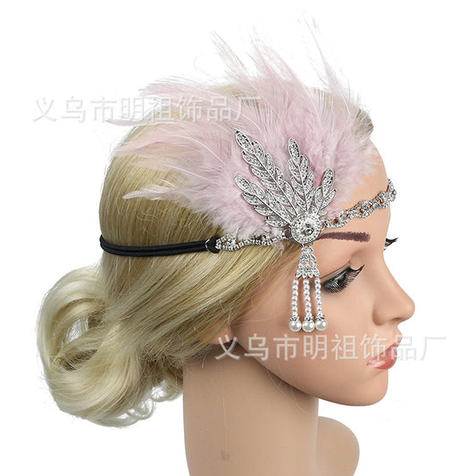 Feather Headband – Bold, vintage-style accessory