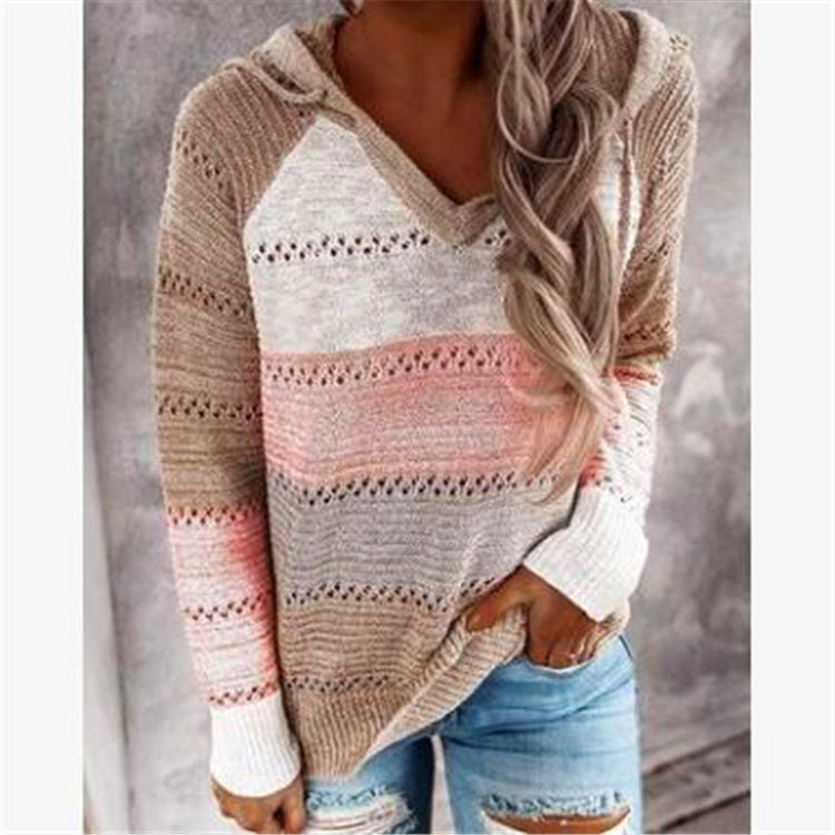 Striped V-Neck Sweater