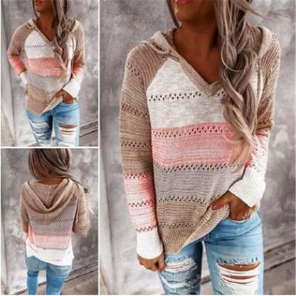 Striped V-Neck Sweater