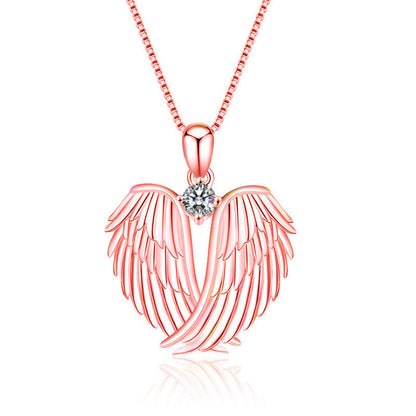 💞 Angel Wings Diamond Necklace