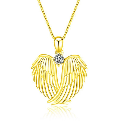💞 Angel Wings Diamond Necklace