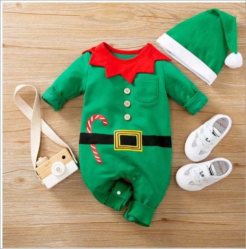 Christmas Cotton Baby Jumpsuit